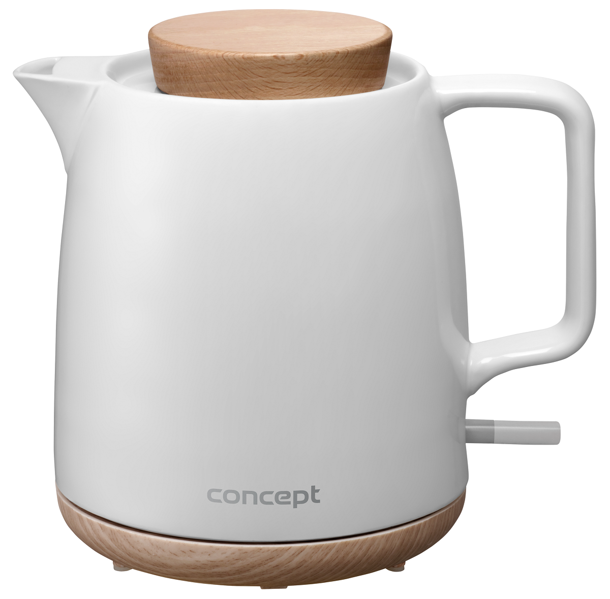 Czajnik elektryczny ceramiczny  1,0 l, biały Elegant RK0085